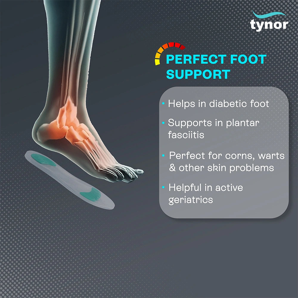 Semelles silicone Tynor - détails