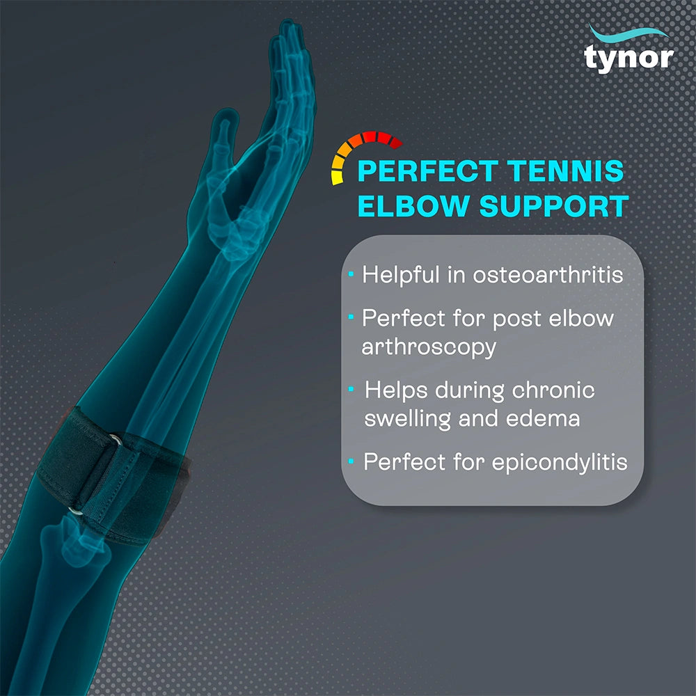 Bracelet tennis elbow Tynor - vue portée