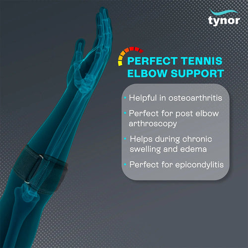 Bracelet tennis elbow Tynor - vue portée