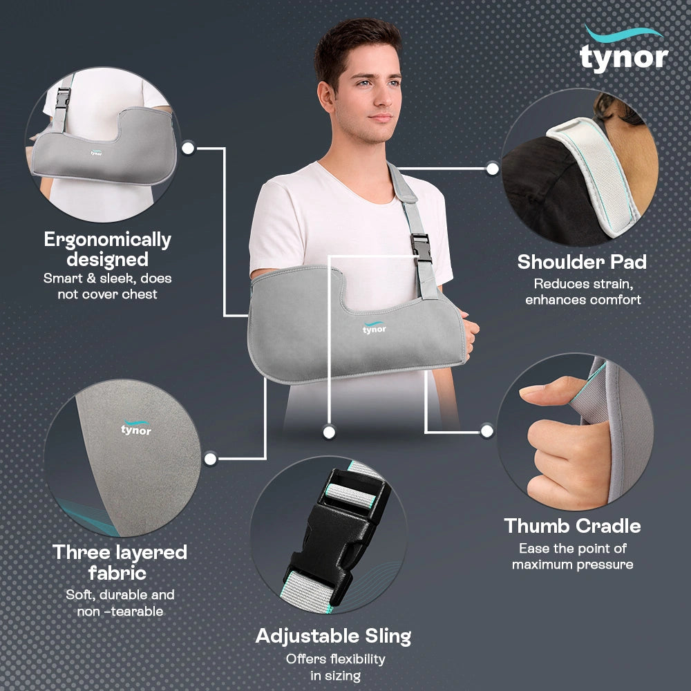 Écharpe de bras Tynor - détails