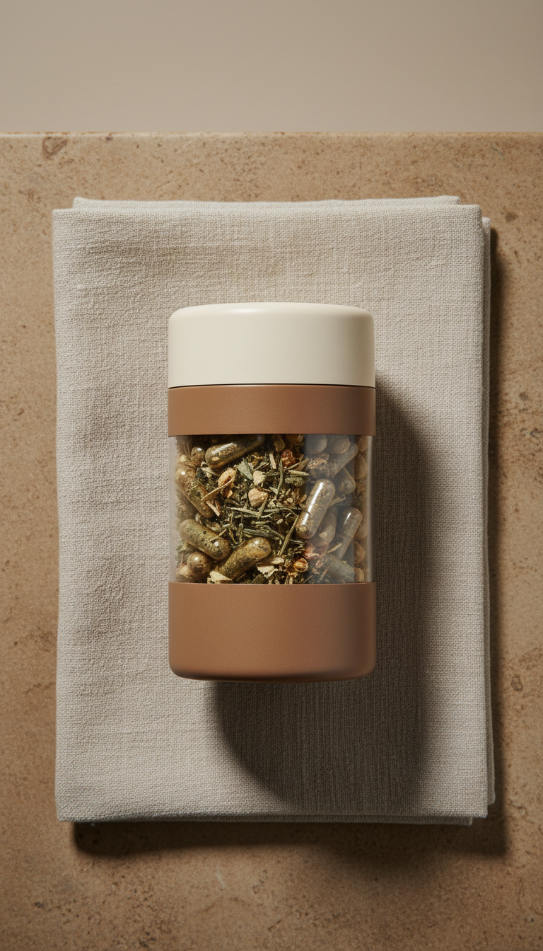 Herbal Tea Capsules for Calm Focus