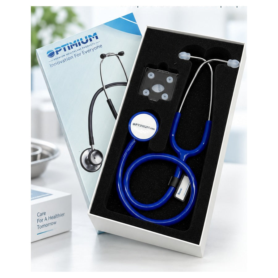 Stéthoscope Optimum OP-30J bleu avec coffret